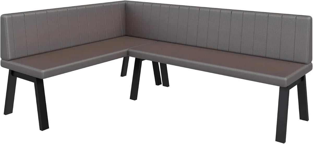 Ławka narożna Akiko Metal A – z metalu, 142 × 196