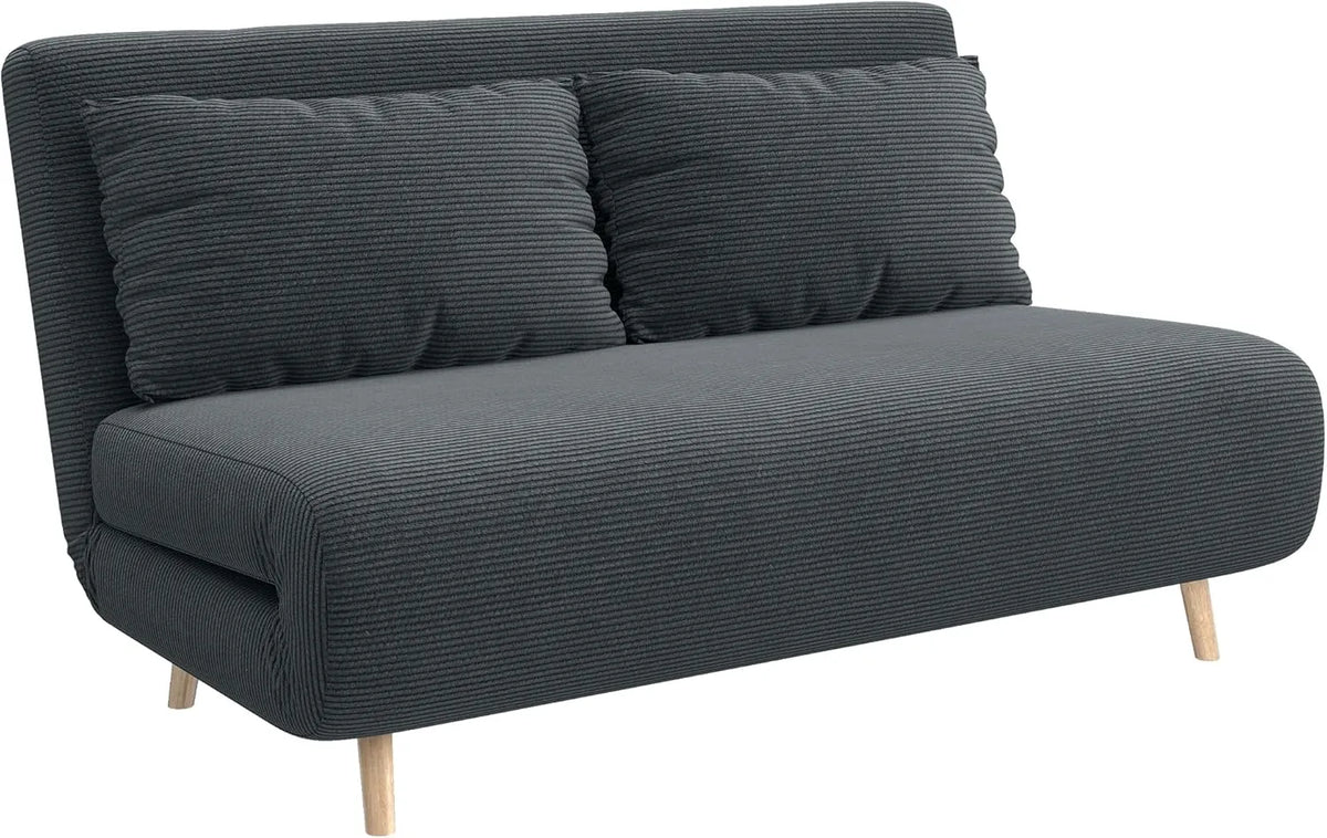 HOMCOM Sofa rozkładana i sofa z funkcją spania — z funkcją spania, z oparciem, składana konstrukcja, 2-osobowa, 191 × 141 cm, 3 w