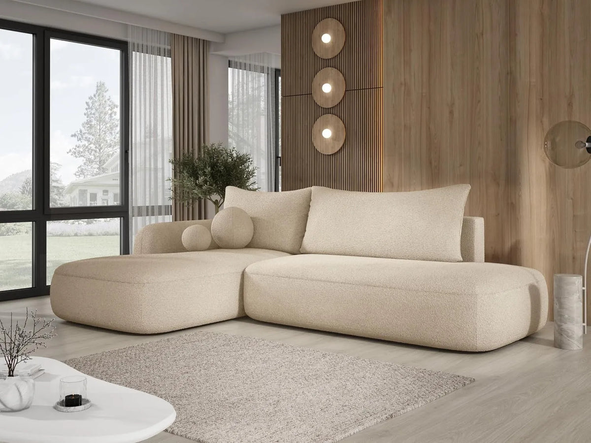 Sofa narożna: BABU, z funkcją spania, 300 × 105 × 60 cm