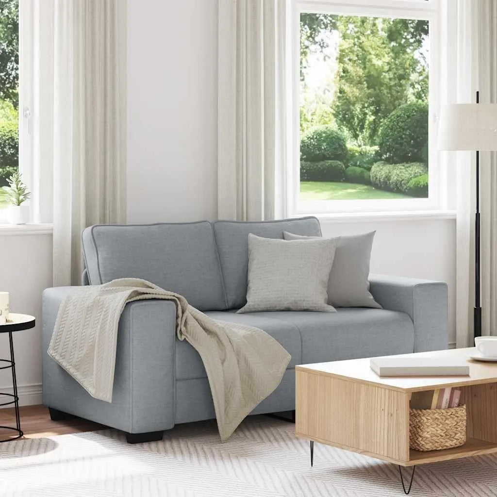 Sofa – tapicerka materiałowa, z drewna, z podłokietnikami, 120 cm, z metalu, tapicerka materiałowa