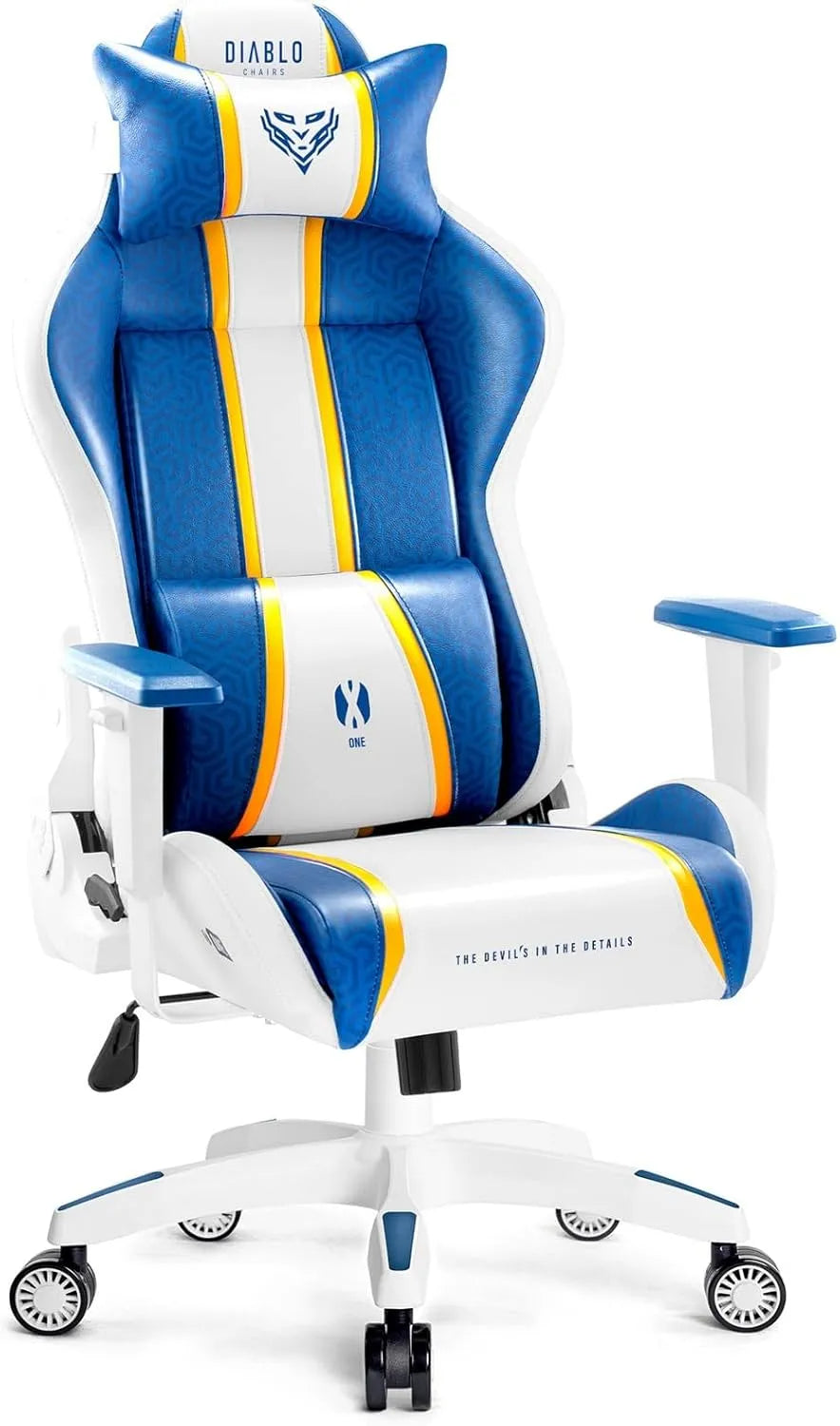 Diablo Chairs Fotel i krzesło tapicerowane Gamingowy X-One 2.0 Ergonomiczny Fotel Obrotowy Do: HDS, z podłokietnikami, z poduszkami, 64 × 33 × 120 cm