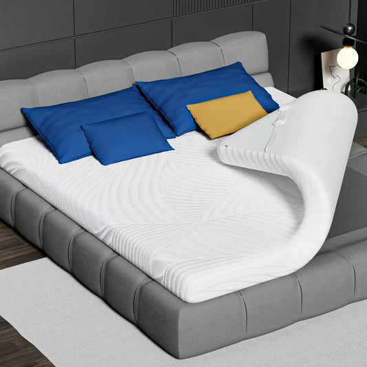 Nakładka na materac 90 x 200 cm z pianki z – wypełnienie piankowe, 90 × 200 cm, 5, 5 cm