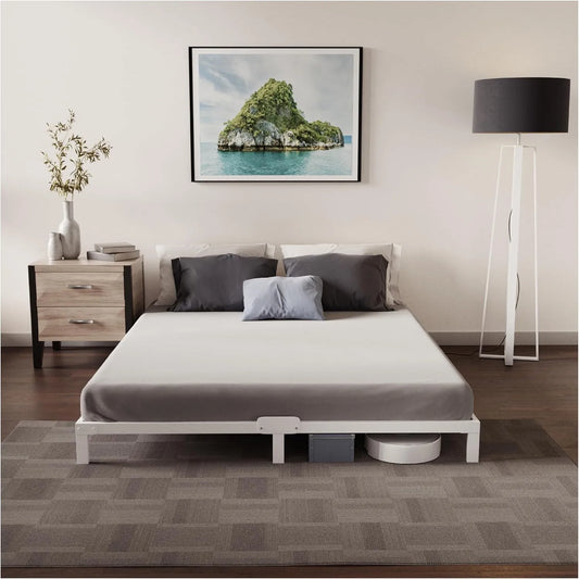 Dreamzie Rama łóżka i konstrukcja łóżka z metalową podstawą – 160 × 200 cm, 25 cm