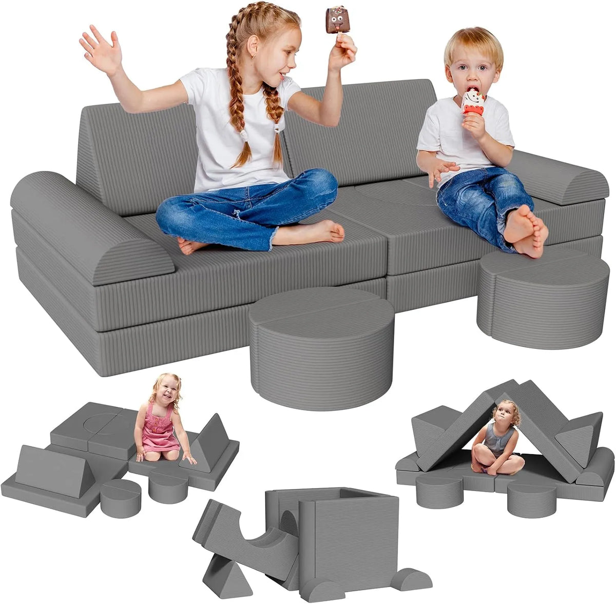 Sofa – modułowa konstrukcja, wypełnienie piankowe, z funkcją spania, rozkładana konstrukcja