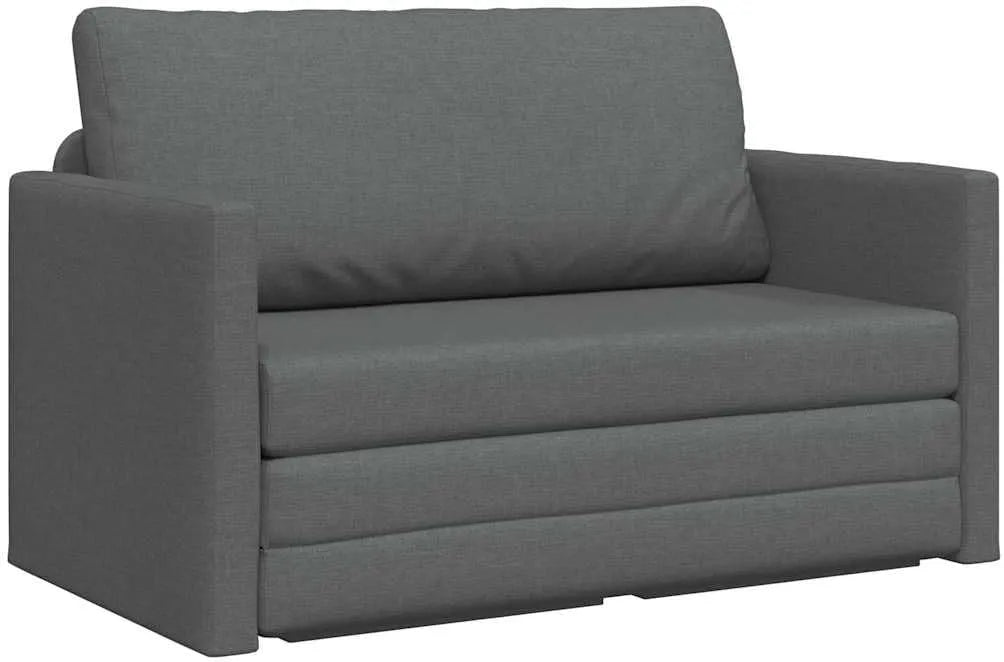 Sofa — tapicerka materiałowa, regulowana konstrukcja, 110 cm, rozkładana konstrukcja, z metalu