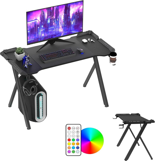 Słuchawki: RGB, gamingowy, oświetlenie RGB, wyświetlacz LED, 120 × 60 × 75 cm