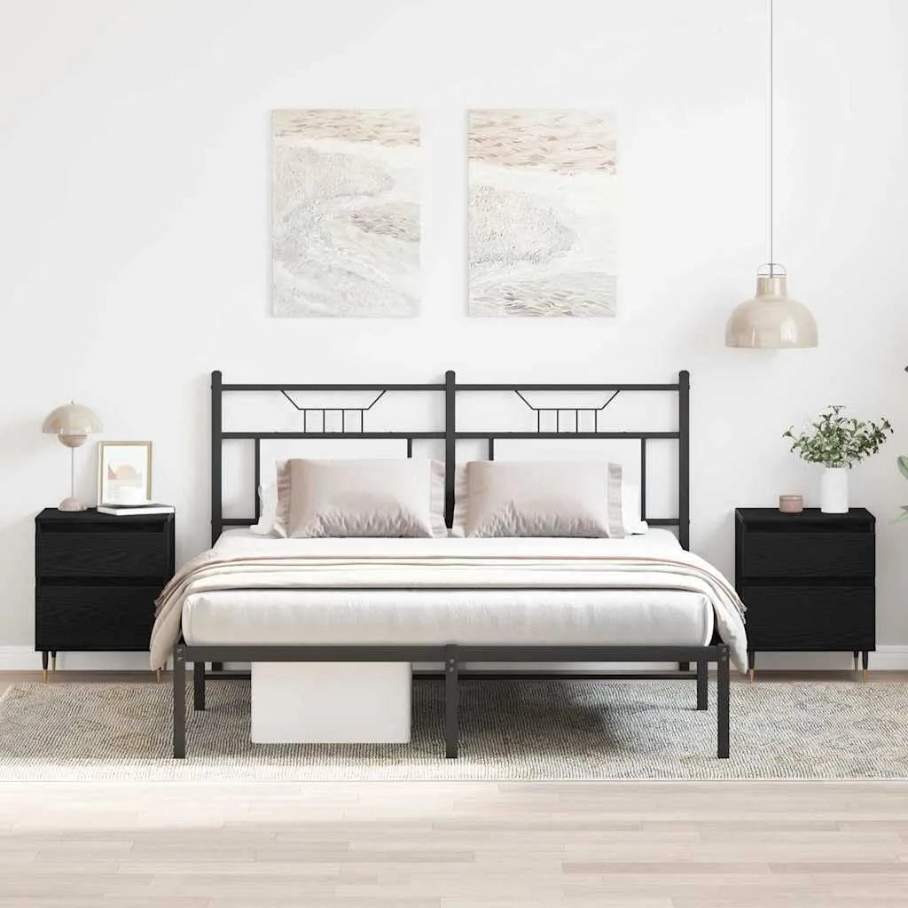 Stabilny stolik nocny z uchwytem ściennym – z drewna, z szufladami, 40 × 35 × 50 cm, biały