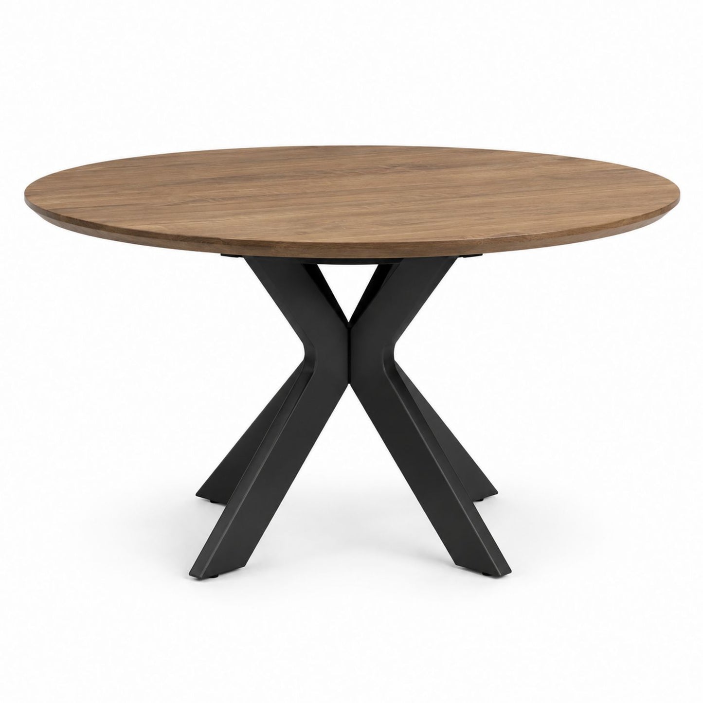 Okrągły stół jadalniany z buku i stali 120 cm