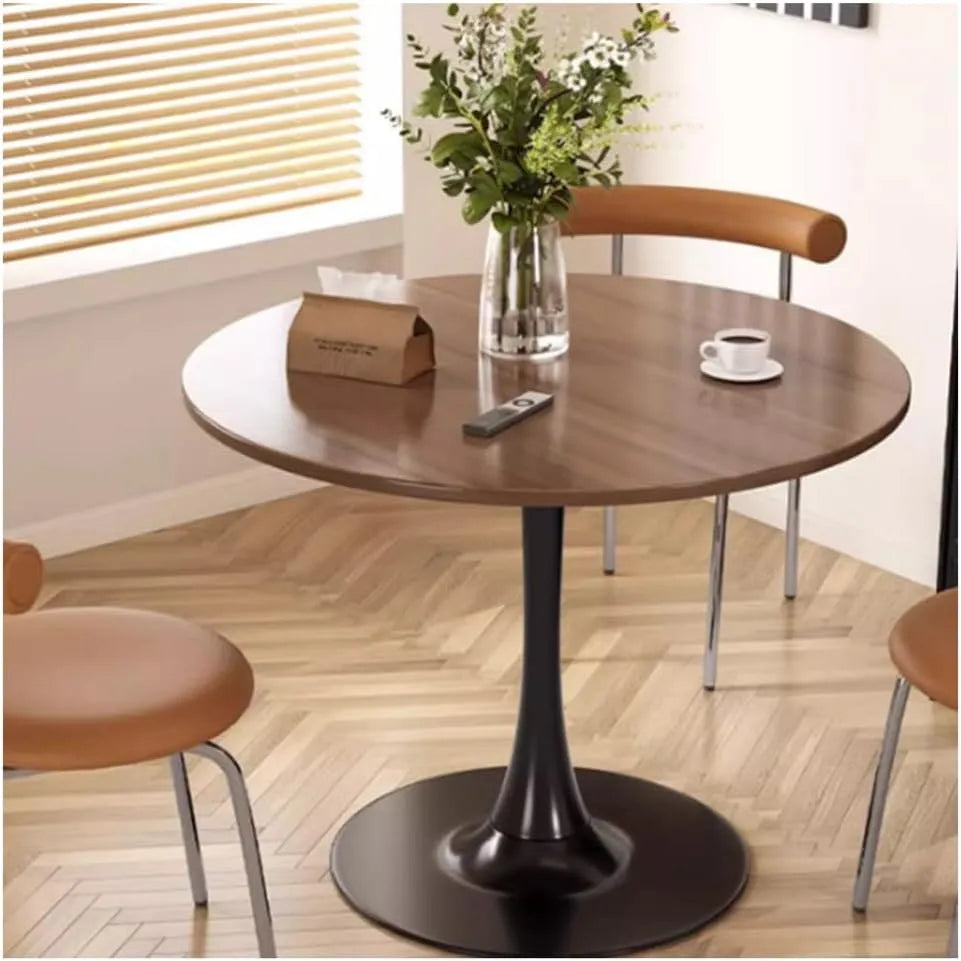 Okrągły Stół Do Jadalni 50/60/70/80/90cm Mdf Top Mała Kuchnia Nowoczesne — 60cm