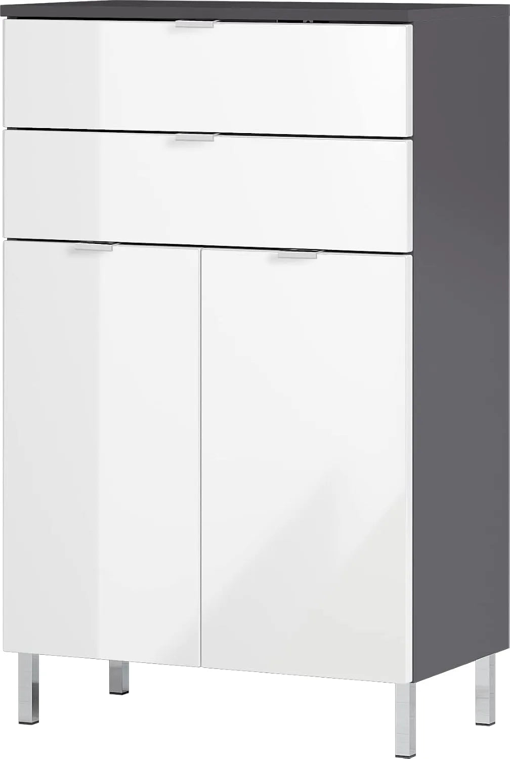 Germania Komoda i szafka do przechowywania 8531-569 GW-Mauresa: z szufladami, 60 × 97 × 34 cm, biały