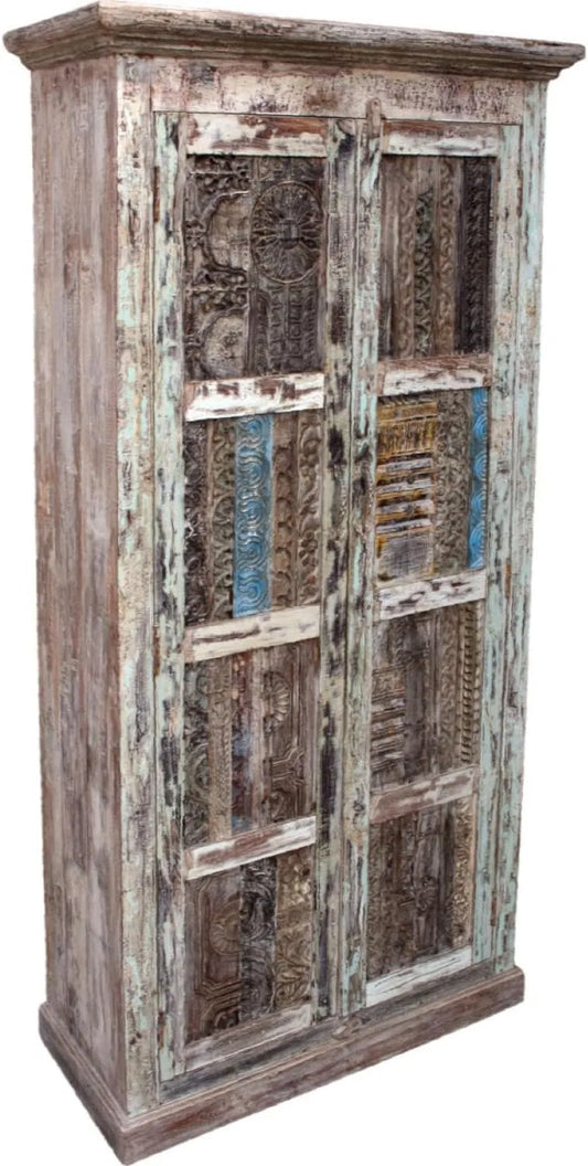Szafa — SHOP, z drewna, z szafą, 190 × 100 × 40 cm, beżowy