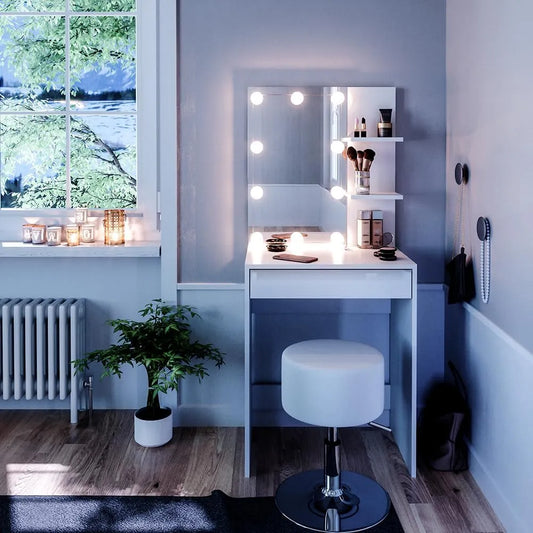 Vicco Stół jamający 'Isabelle' – wyświetlacz LED, 60 cm, biały
